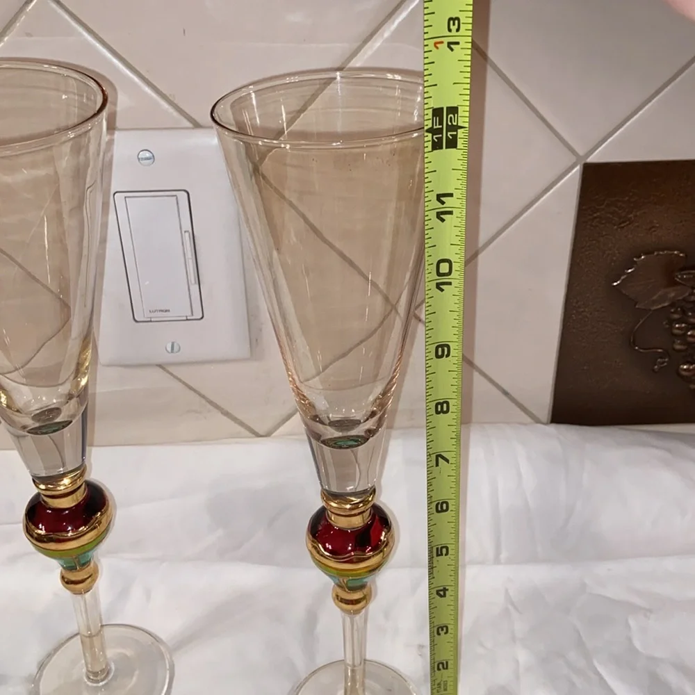 Set of 2 Z Gallerie Champagne Glass Majestic
